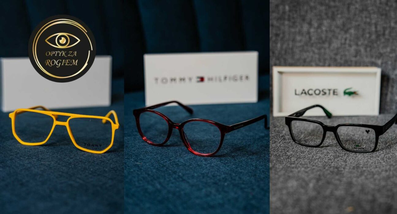 Ekspozycja markowych oprawek okularowych – różne modele i kształty