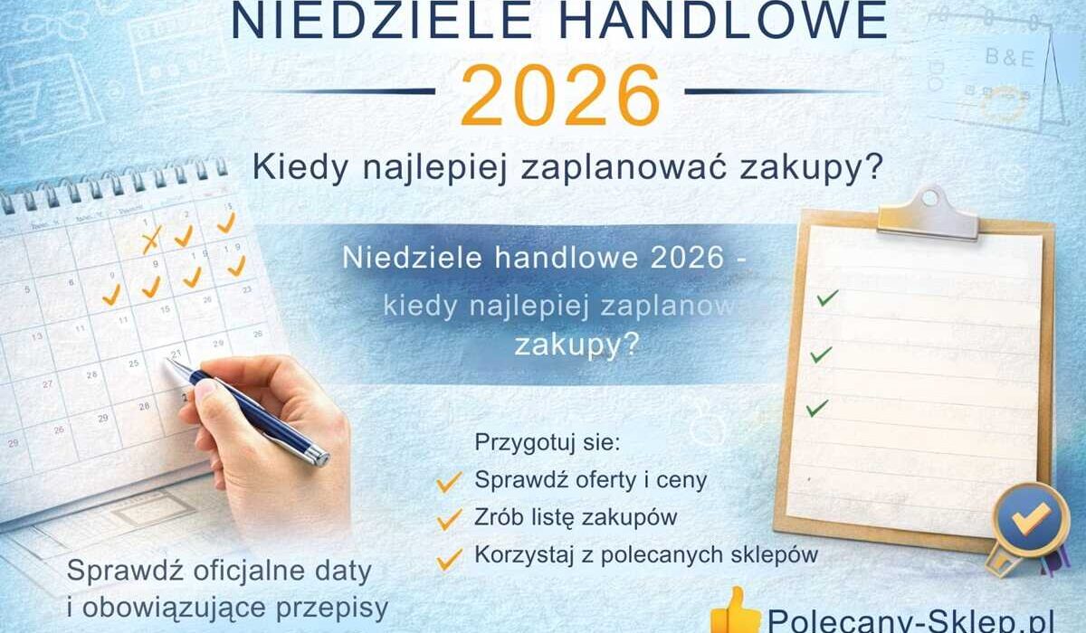 Niedziele handlowe 2026 – kiedy najlepiej zaplanować zakupy