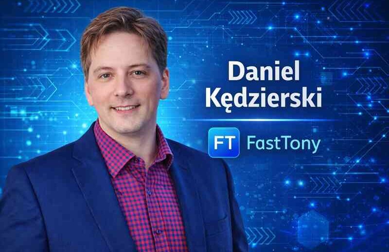 Daniel Kędzierski, CEO FastTony – grafika okładkowa do wywiadu